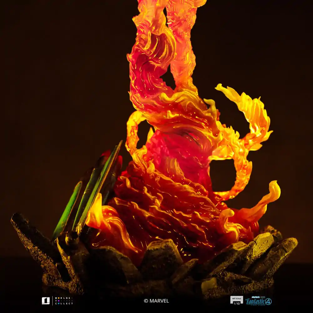 Fantastic Four Art Scale Socha 1/10 Human Torch 30 cm fotografii produktu