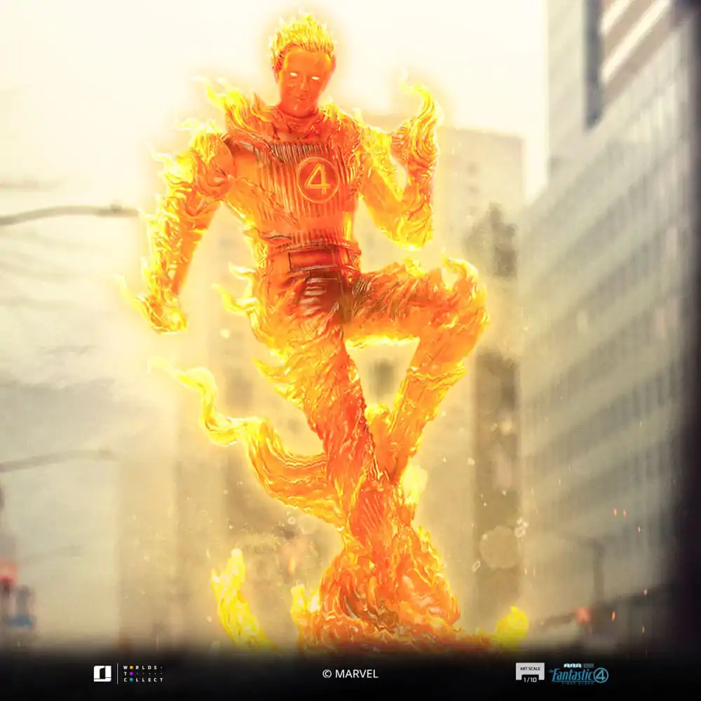 Fantastic Four Art Scale Socha 1/10 Human Torch 30 cm fotografii produktu