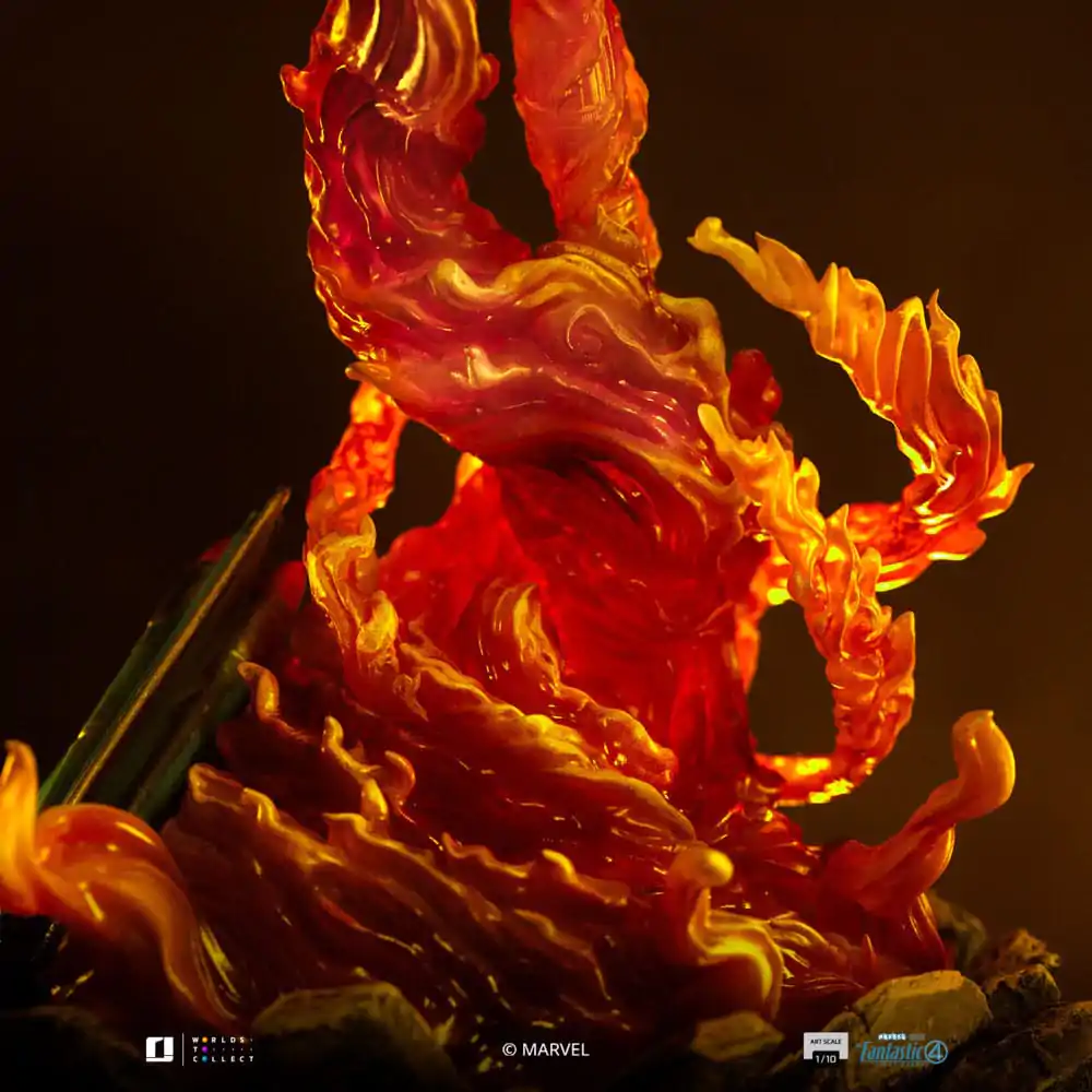 Fantastic Four Art Scale Socha 1/10 Human Torch 30 cm fotografii produktu