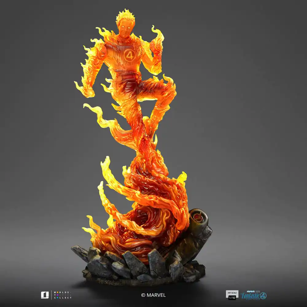 Fantastic Four Art Scale Socha 1/10 Human Torch 30 cm fotografii produktu