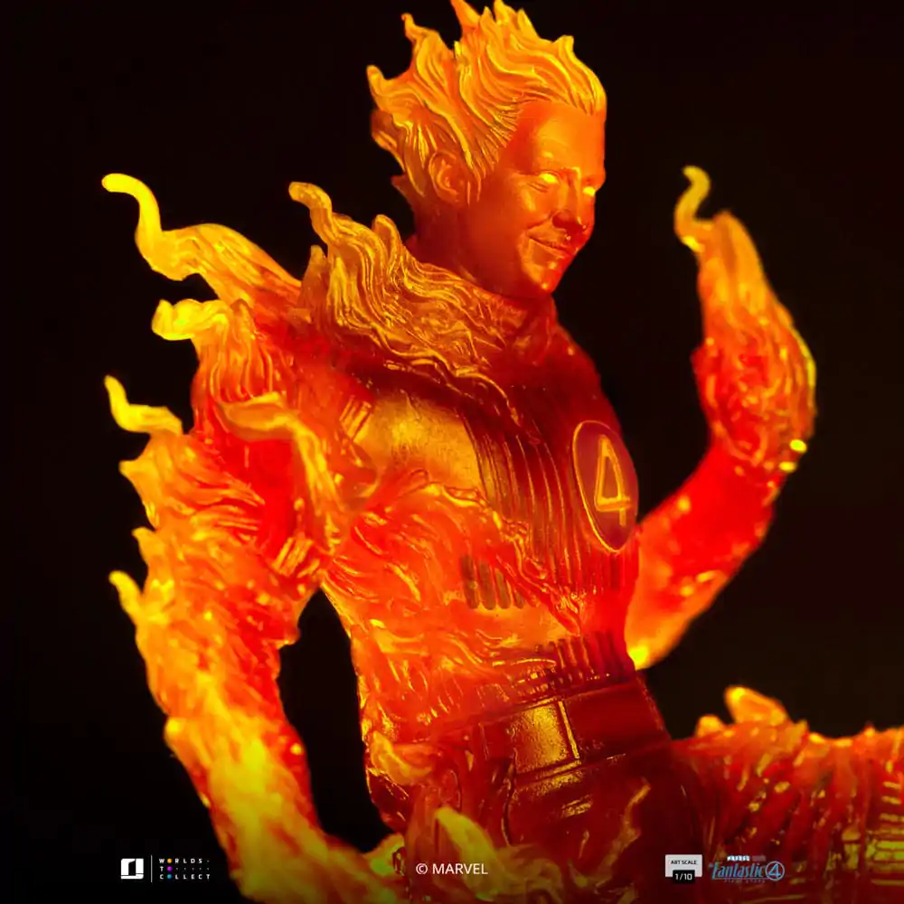 Fantastic Four Art Scale Socha 1/10 Human Torch 30 cm fotografii produktu