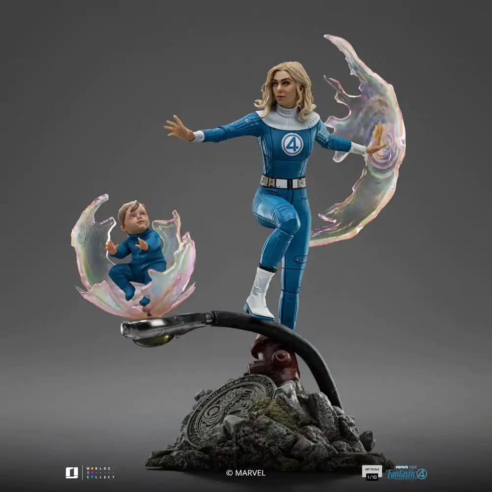 Fantastic Four Art Scale Statue 1/10 Invisible Woman and Franklin 28 cm Socha fotografii produktu