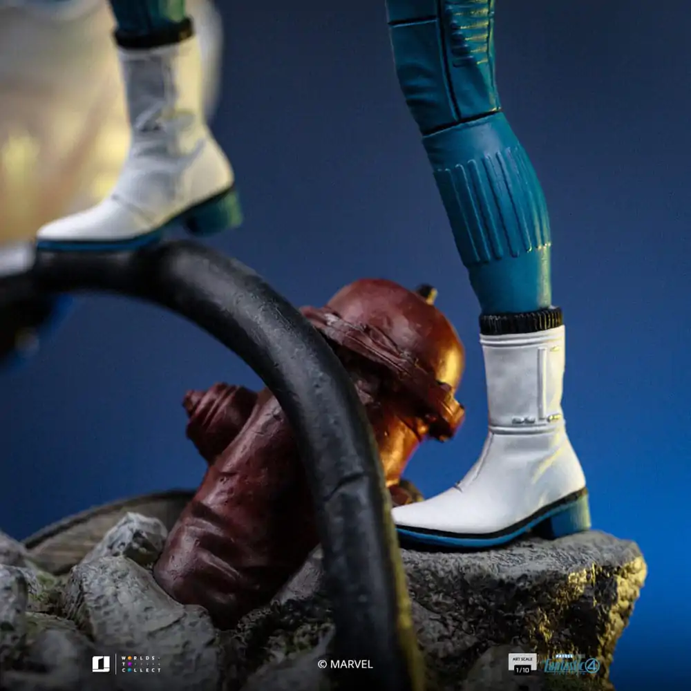 Fantastic Four Art Scale Statue 1/10 Invisible Woman and Franklin 28 cm Socha fotografii produktu