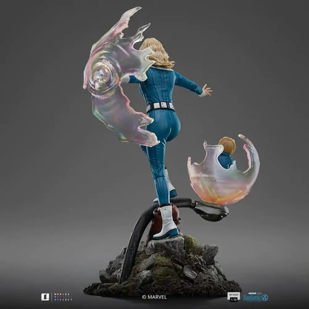Fantastic Four Art Scale Statue 1/10 Invisible Woman and Franklin 28 cm Socha fotografii produktu