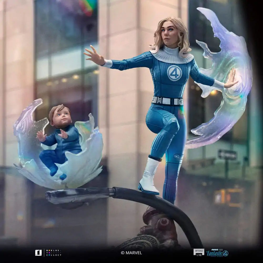 Fantastic Four Art Scale Statue 1/10 Invisible Woman and Franklin 28 cm Socha fotografii produktu