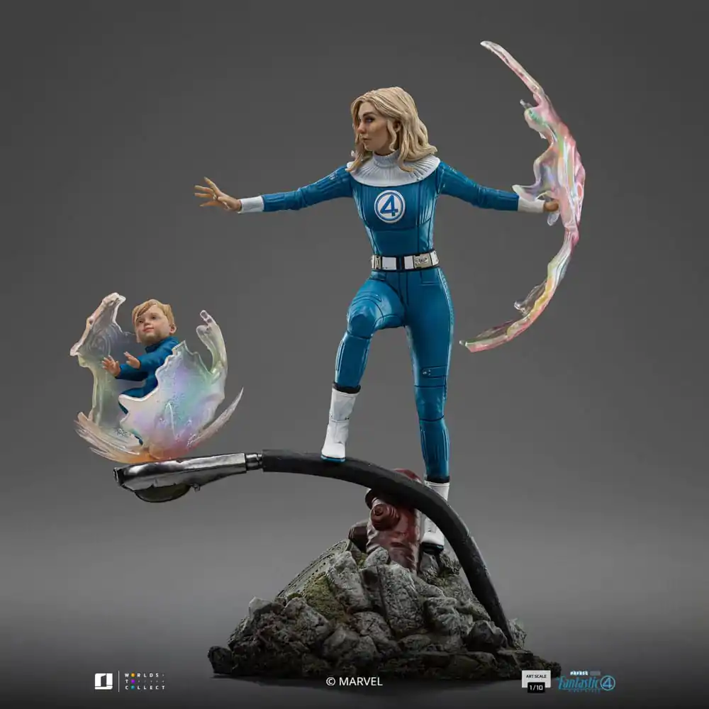 Fantastic Four Art Scale Statue 1/10 Invisible Woman and Franklin 28 cm Socha fotografii produktu