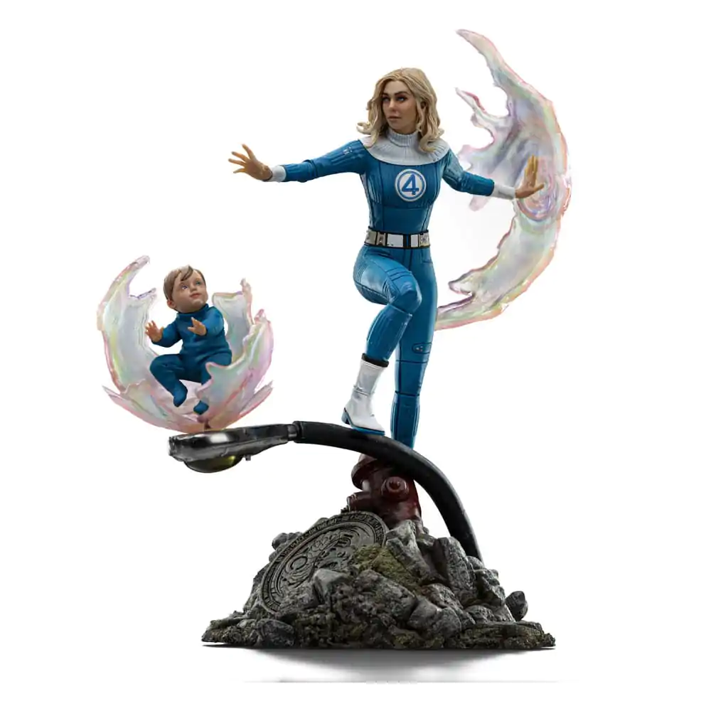 Fantastic Four Art Scale Statue 1/10 Invisible Woman and Franklin 28 cm Socha fotografii produktu
