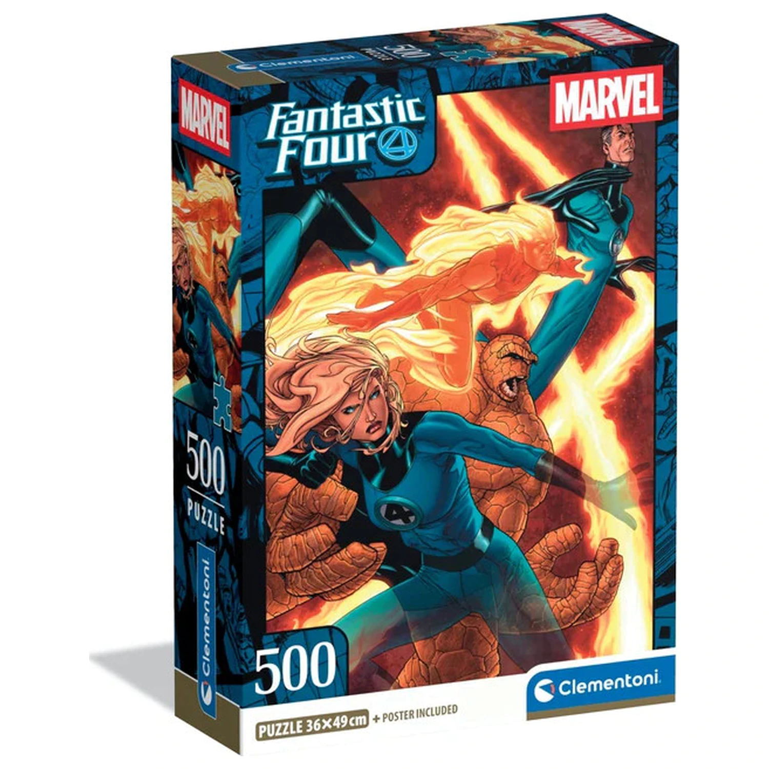 Fantastic Four Flame 500dílné kompaktní puzzle fotografii produktu