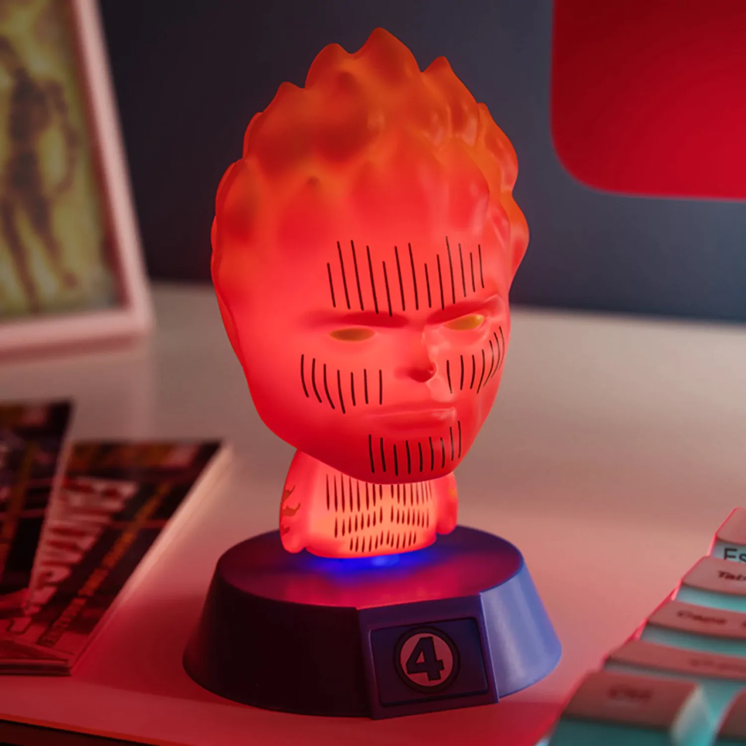 Fantastic Four Icons Světlo Human Torch 11 cm fotografii produktu