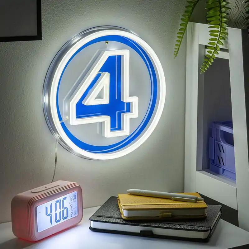 Fantastic Four LED Nástěnná lampa Light Logo Neon  fotografii produktu