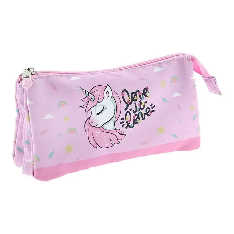Penál Fantasy Unicorn se třemi přihrádkami fotografii produktu