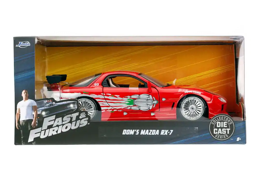 Fast & Furious Diecast Model 1/24 1993 Mazda RX-7Rychlý a zběsilý Odlévaný model 1/24 1993 Mazda RX-7 fotografii produktu