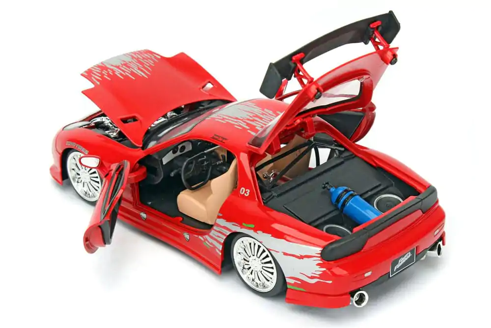 Fast & Furious Diecast Model 1/24 1993 Mazda RX-7Rychlý a zběsilý Odlévaný model 1/24 1993 Mazda RX-7 fotografii produktu