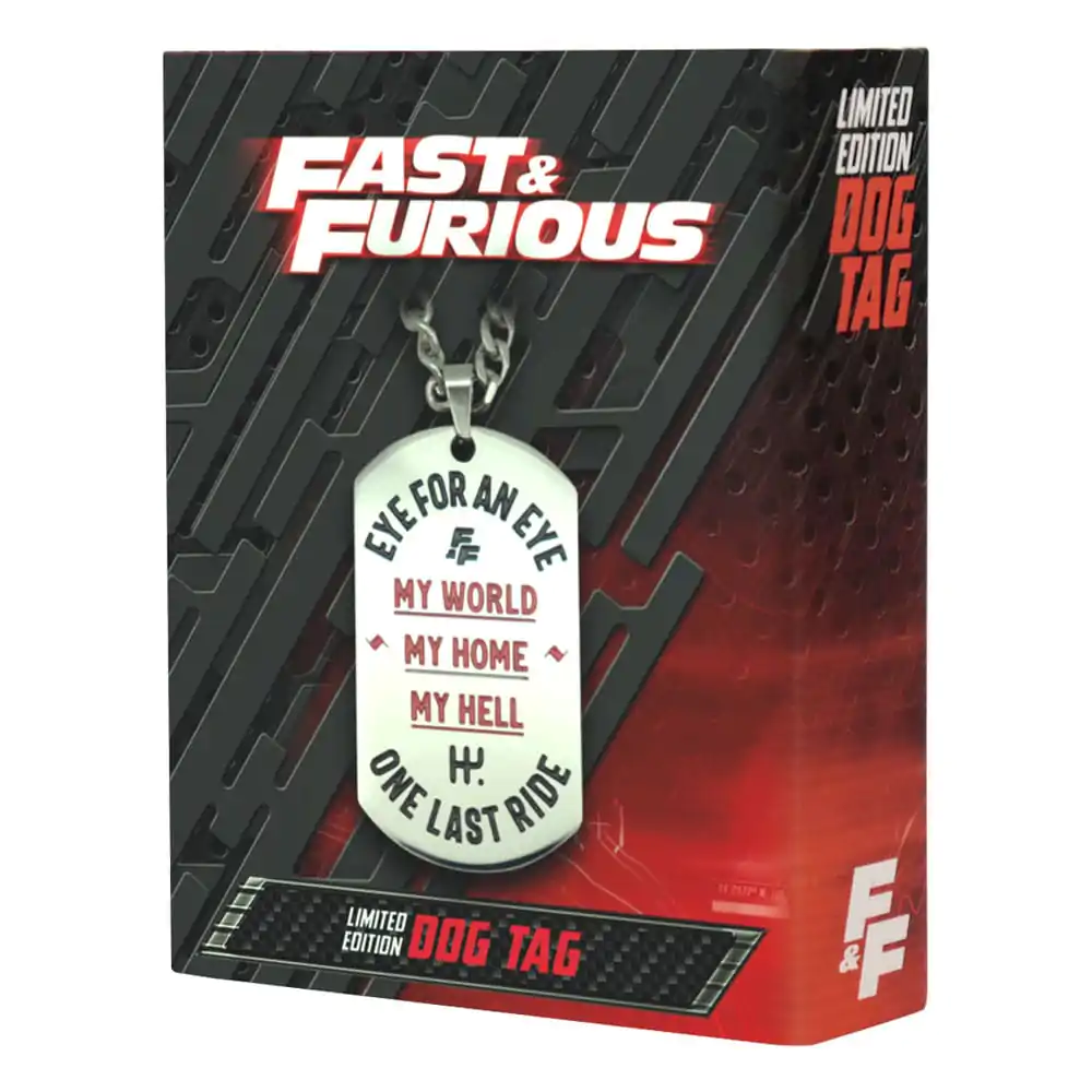 Fast & Furious psí známky s kuličkovým řetízkem fotografii produktu