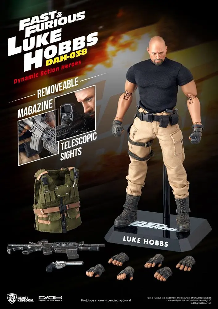 Fast & Furious Dynamic 8ction Heroes Akční figurka 1/9 Luke Hobbs 21 cm fotografii produktu