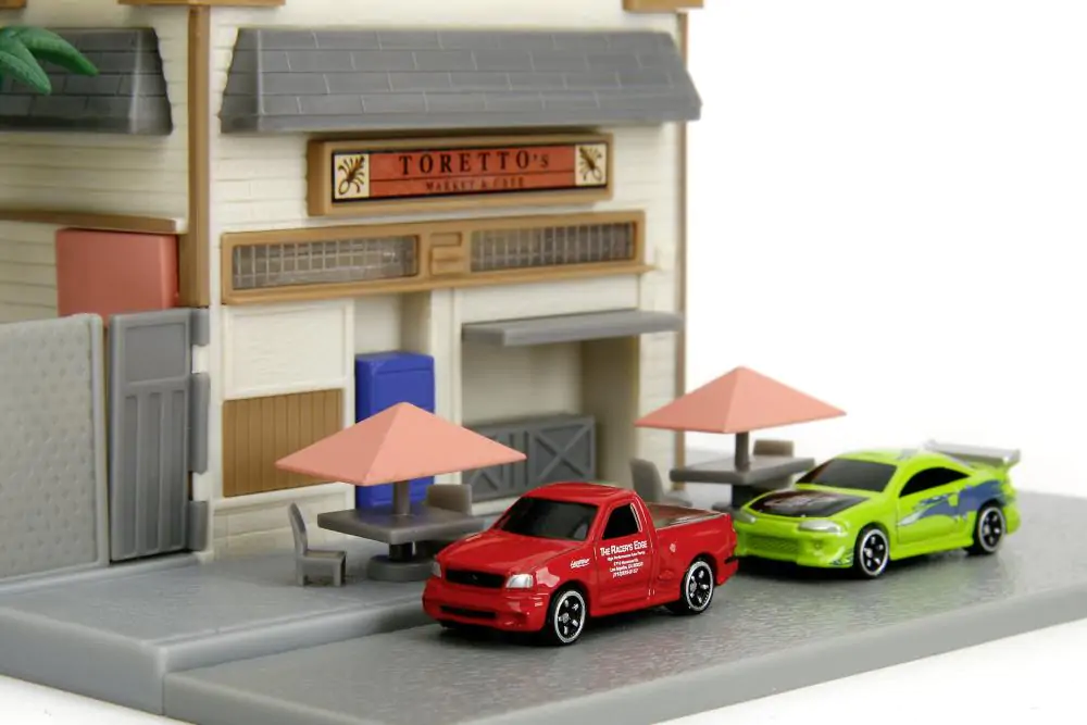 Fast & Furious Nano Metalfigs Nano Scene Toretto´s Café - kovové figurky, nano scéna fotografii produktu