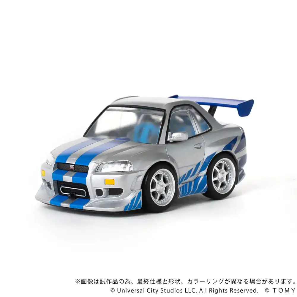 Fast & Furious Q-Village Vozidlo s minifigurkou Nissan Skyline GT-R (R34) 9 cm fotografii produktu