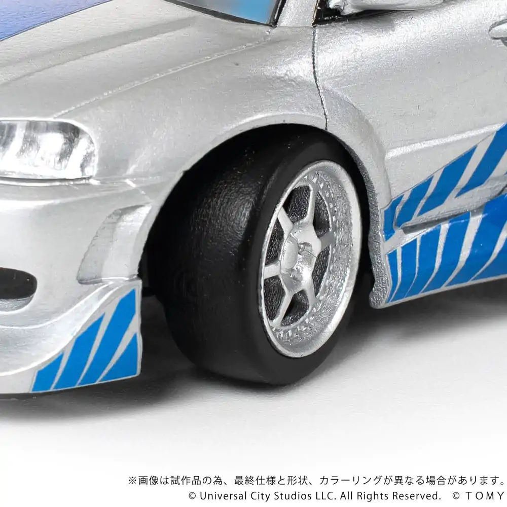 Fast & Furious Q-Village Vozidlo s minifigurkou Nissan Skyline GT-R (R34) 9 cm fotografii produktu