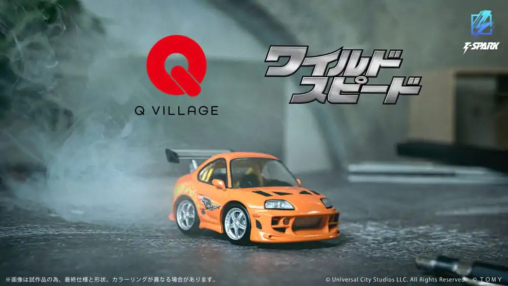 Fast & Furious Q-Village Vozidlo s mini-figurkou Toyota Supra JZA80 9 cm fotografii produktu