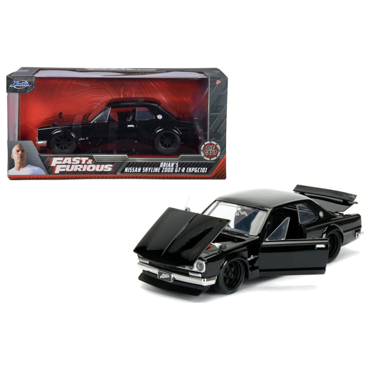 Fast & Furious 1971 Nissan Skyline v měřítku 1:24 fotografii produktu