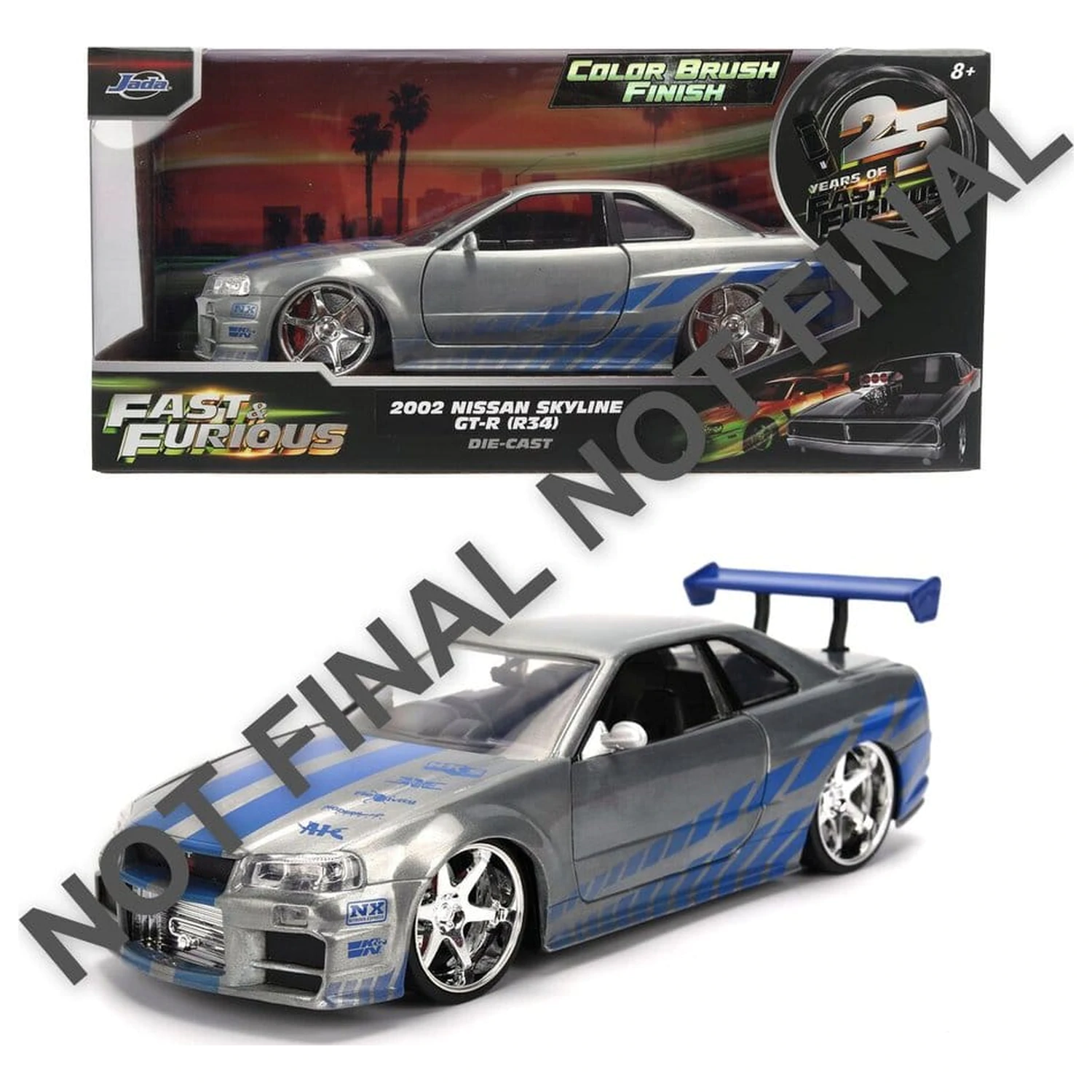 Fast & Furious Diecast vozidlo 1:24 Anniversary Nissan Skyline 19 cm fotografii produktu