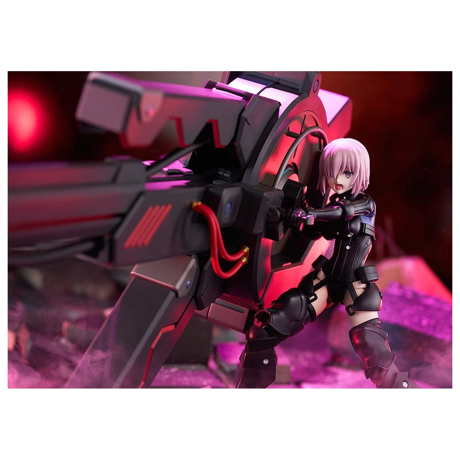 Fate/Grand Order Plamatea Plastic Model Kit Shielder/Mash Kyrielight (Ortinax) Black Barrel Edition 17 cm fotografii produktu