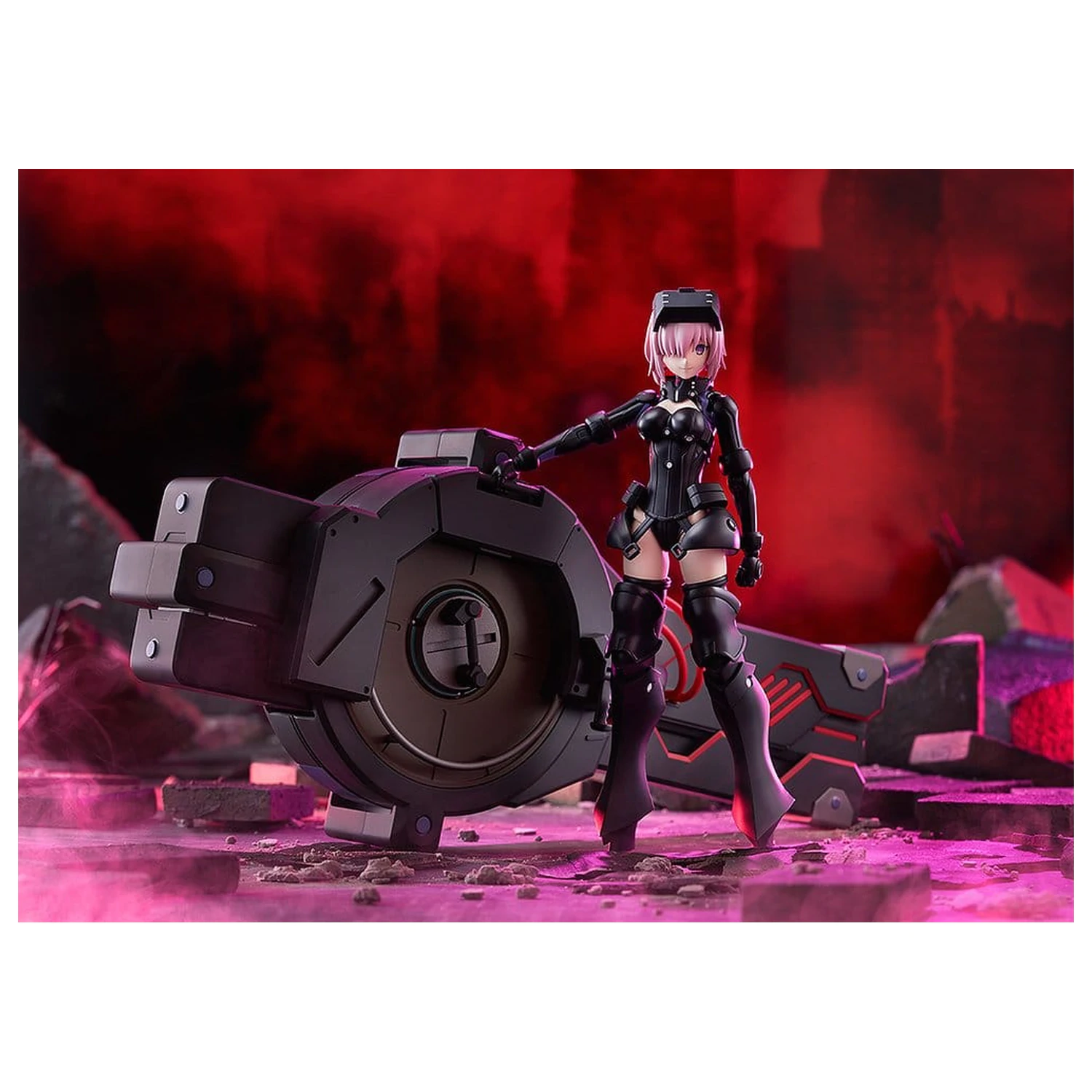 Fate/Grand Order Plamatea Plastic Model Kit Shielder/Mash Kyrielight (Ortinax) Black Barrel Edition 17 cm fotografii produktu