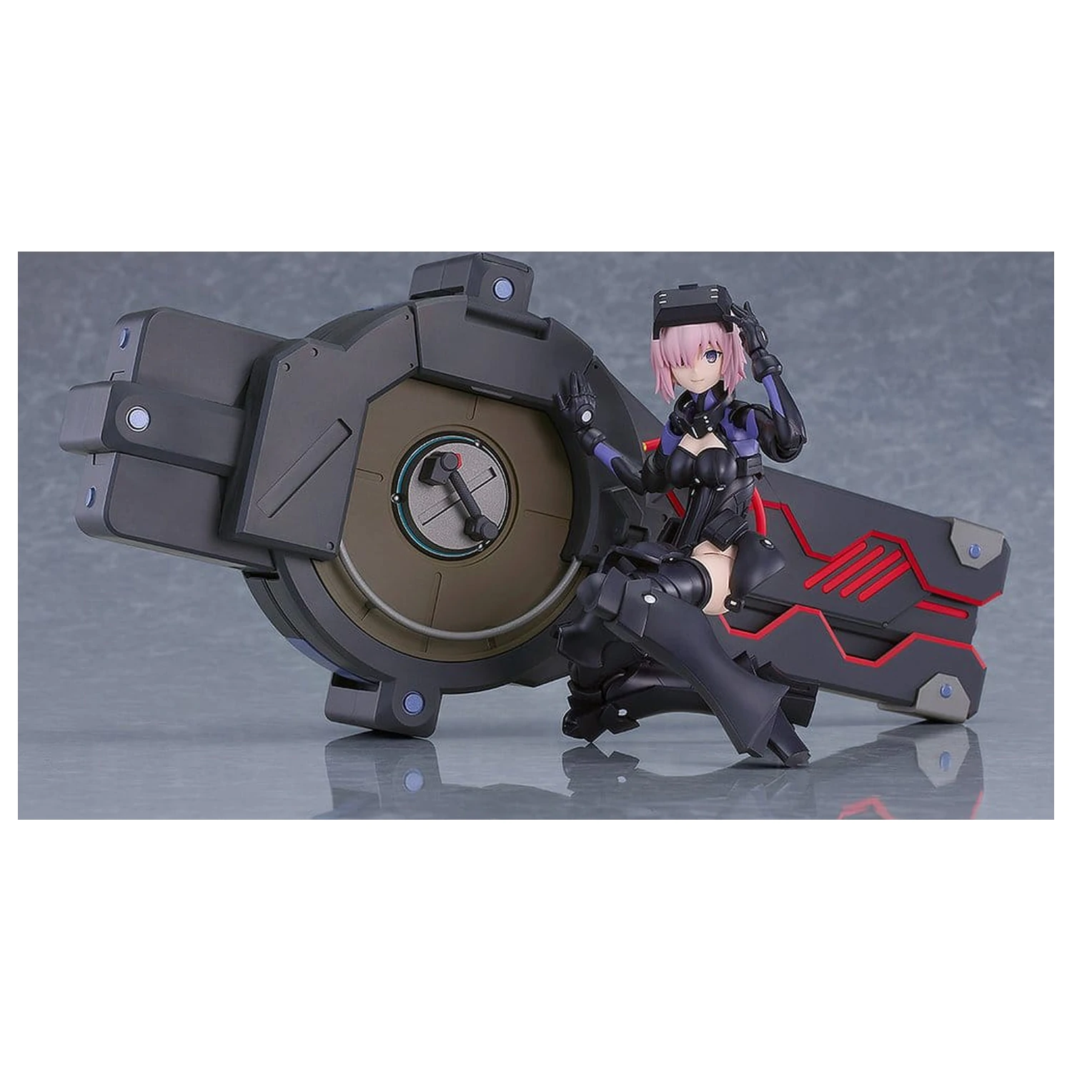 Fate/Grand Order Plamatea Plastic Model Kit Shielder/Mash Kyrielight (Ortinax) Black Barrel Edition 17 cm fotografii produktu