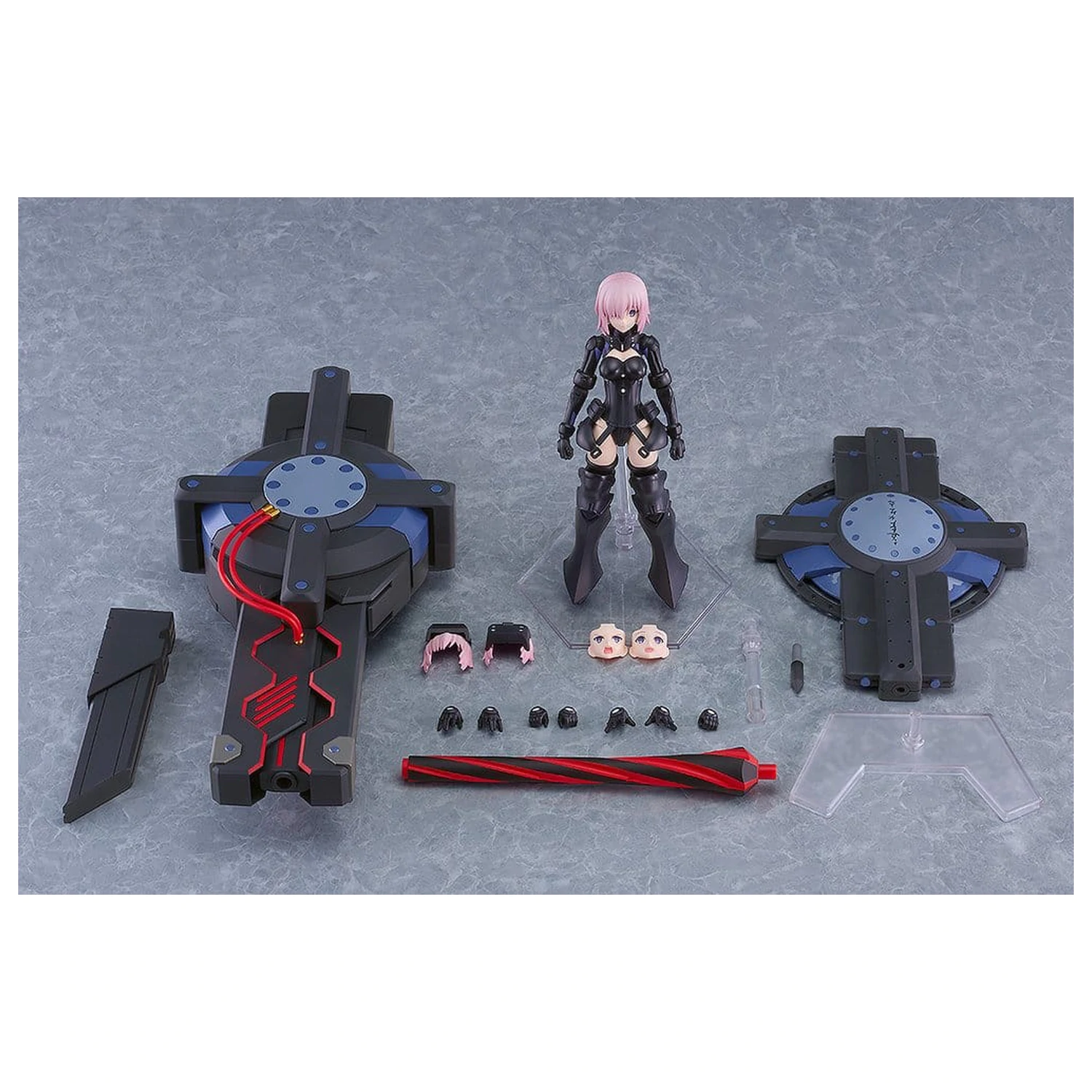 Fate/Grand Order Plamatea Plastic Model Kit Shielder/Mash Kyrielight (Ortinax) Black Barrel Edition 17 cm fotografii produktu
