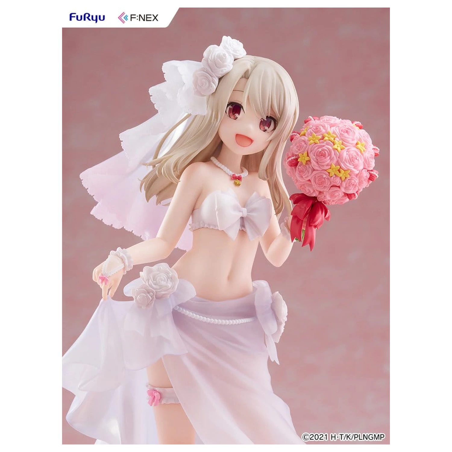 Fate/kaleid liner Prisma Illya: Licht - The Nameless Girl F:NEX PVC Figurka 1/7 Illyasviel von Einzbern Wedding Swimsuit Ver. 21 cm fotografii produktu
