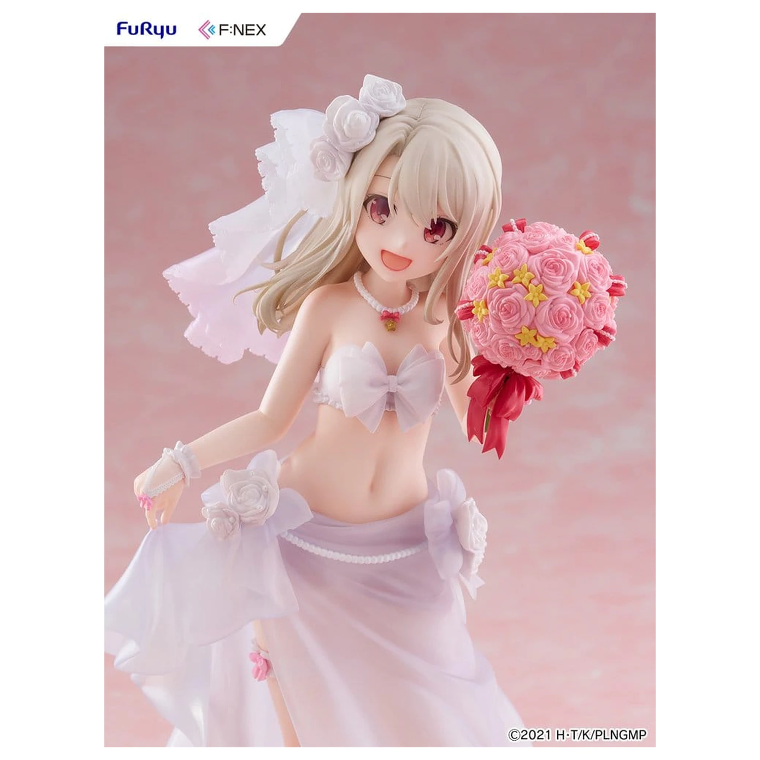 Fate/kaleid liner Prisma Illya: Licht - The Nameless Girl F:NEX PVC Figurka 1/7 Illyasviel von Einzbern Wedding Swimsuit Ver. 21 cm fotografii produktu