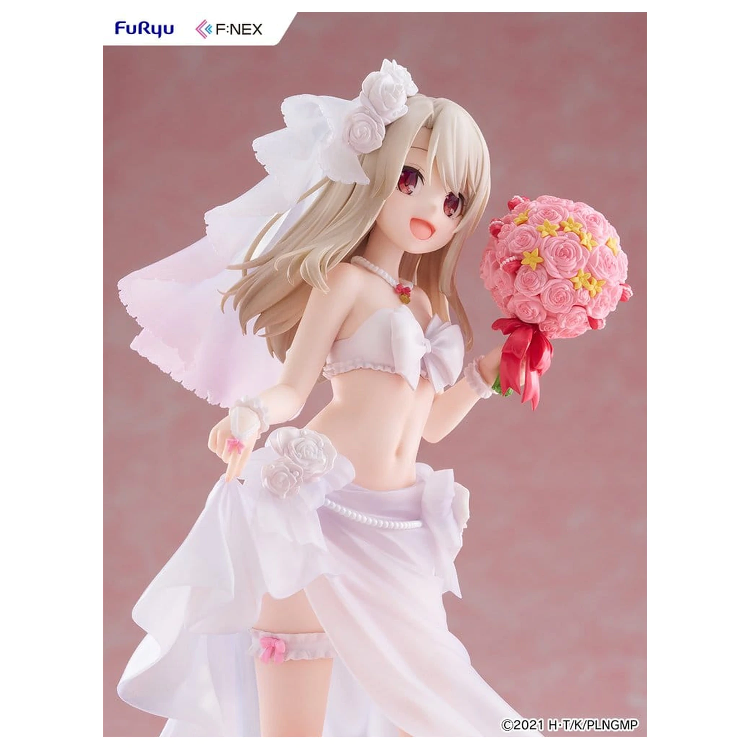 Fate/kaleid liner Prisma Illya: Licht - The Nameless Girl F:NEX PVC Figurka 1/7 Illyasviel von Einzbern Wedding Swimsuit Ver. 21 cm fotografii produktu