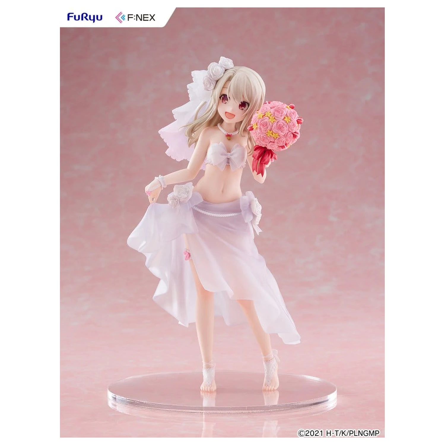 Fate/kaleid liner Prisma Illya: Licht - The Nameless Girl F:NEX PVC Figurka 1/7 Illyasviel von Einzbern Wedding Swimsuit Ver. 21 cm fotografii produktu