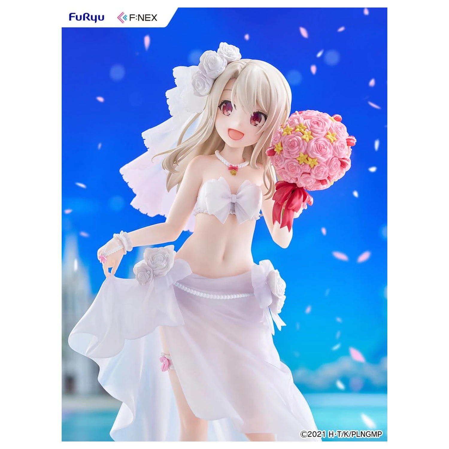 Fate/kaleid liner Prisma Illya: Licht - The Nameless Girl F:NEX PVC Figurka 1/7 Illyasviel von Einzbern Wedding Swimsuit Ver. 21 cm fotografii produktu