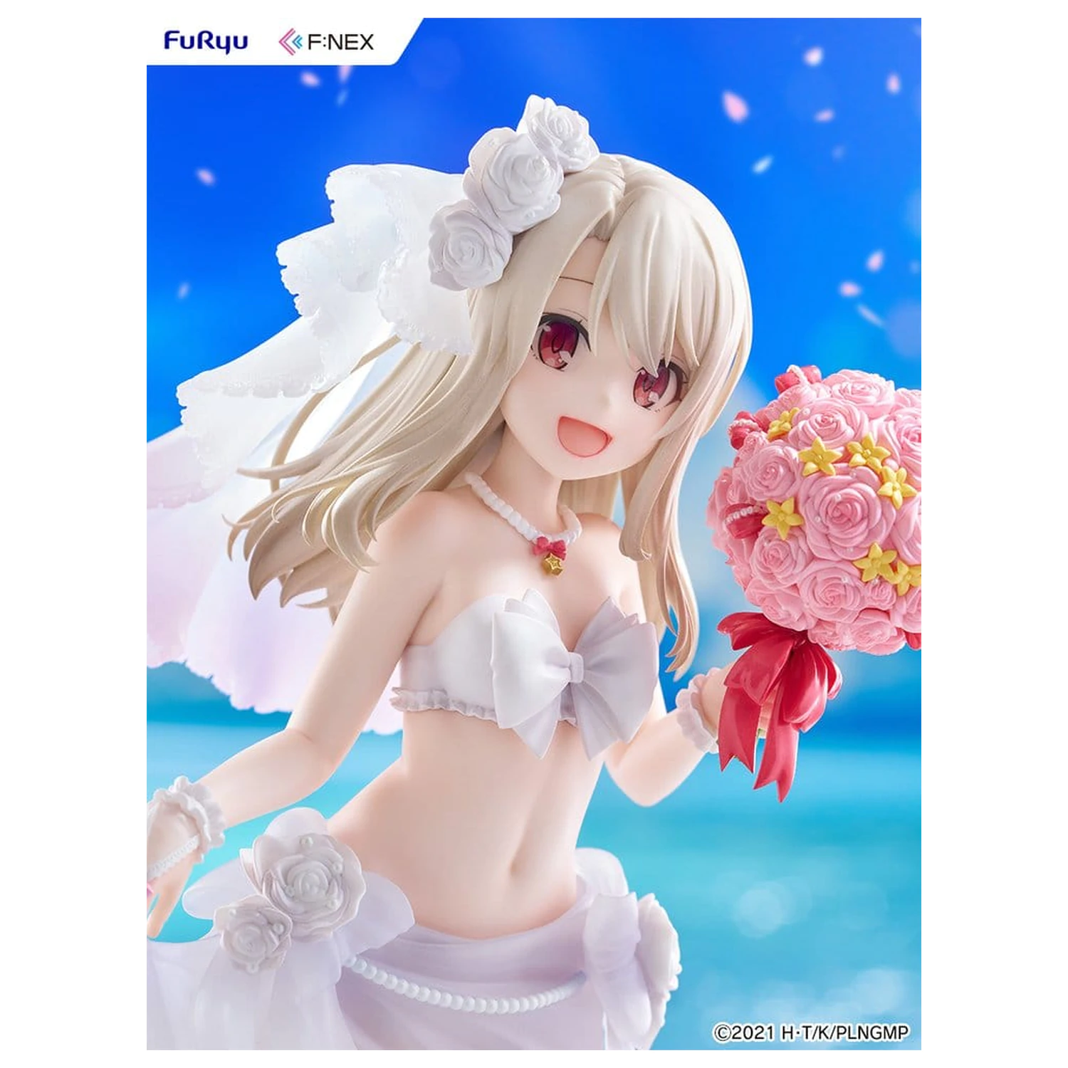 Fate/kaleid liner Prisma Illya: Licht - The Nameless Girl F:NEX PVC Figurka 1/7 Illyasviel von Einzbern Wedding Swimsuit Ver. 21 cm fotografii produktu