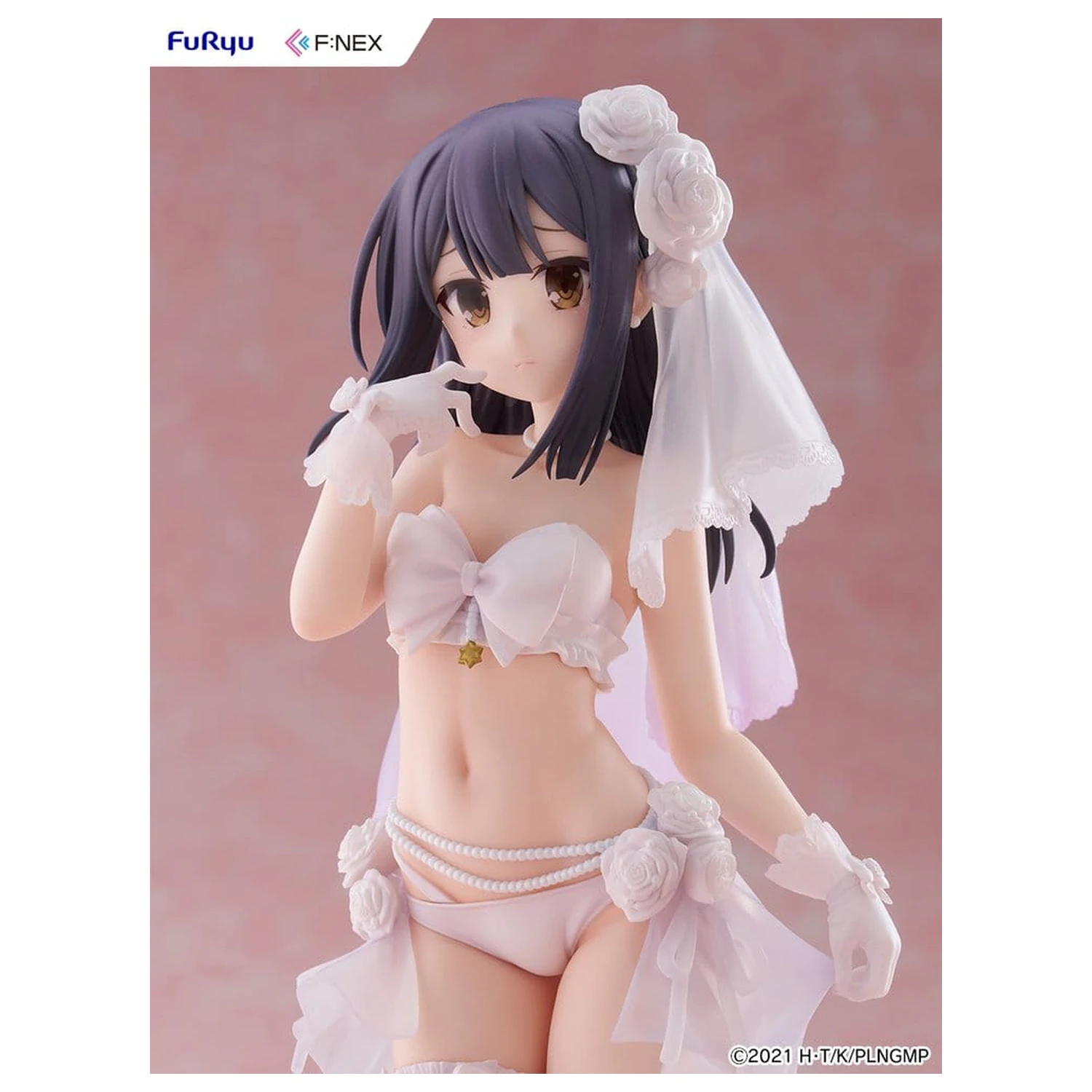 Fate/kaleid liner Prisma Illya: Licht - The Nameless Girl F:NEX PVC Figurka 1/7 Miyu Edelfelt Wedding Swimsuit Ver. 21 cm fotografii produktu