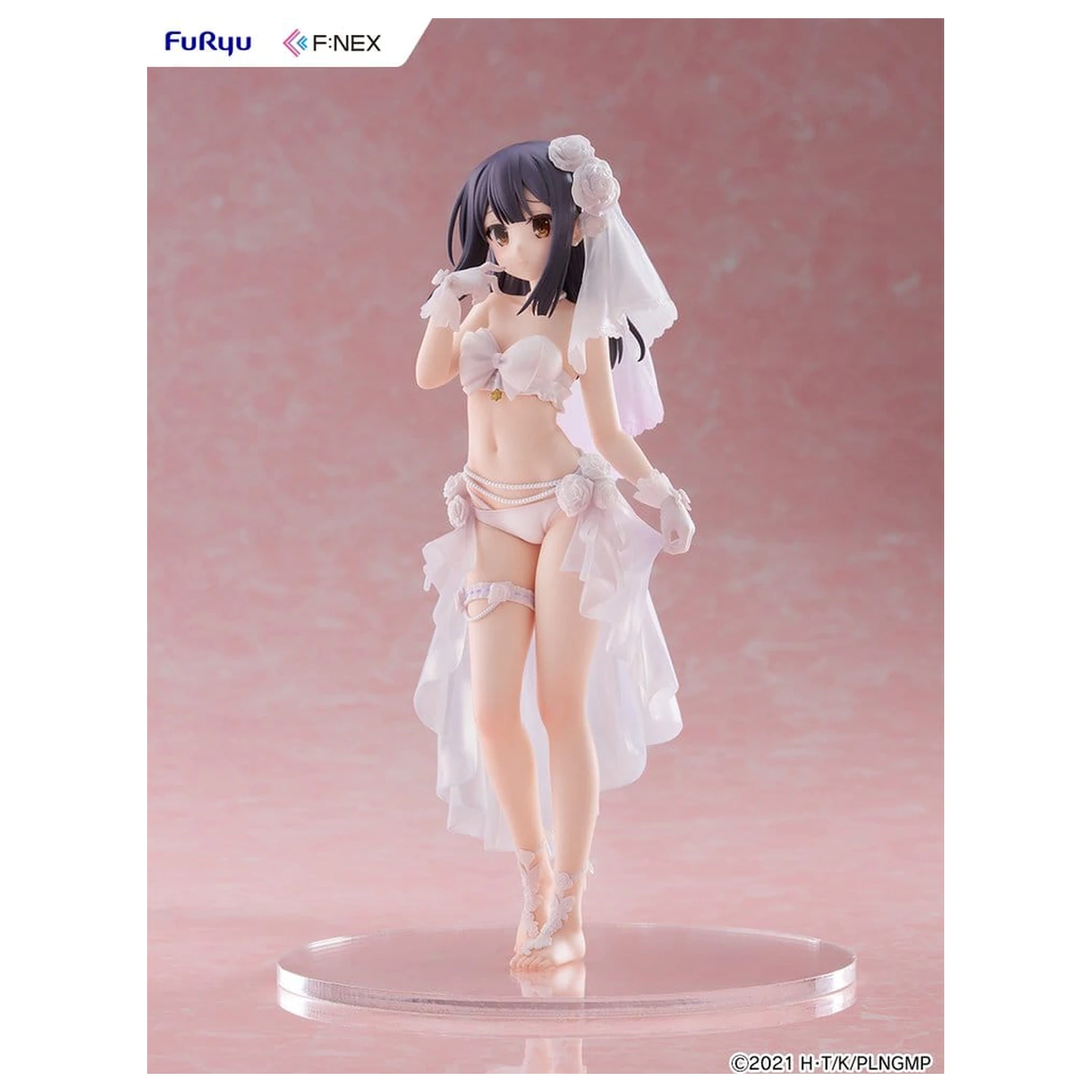 Fate/kaleid liner Prisma Illya: Licht - The Nameless Girl F:NEX PVC Figurka 1/7 Miyu Edelfelt Wedding Swimsuit Ver. 21 cm fotografii produktu