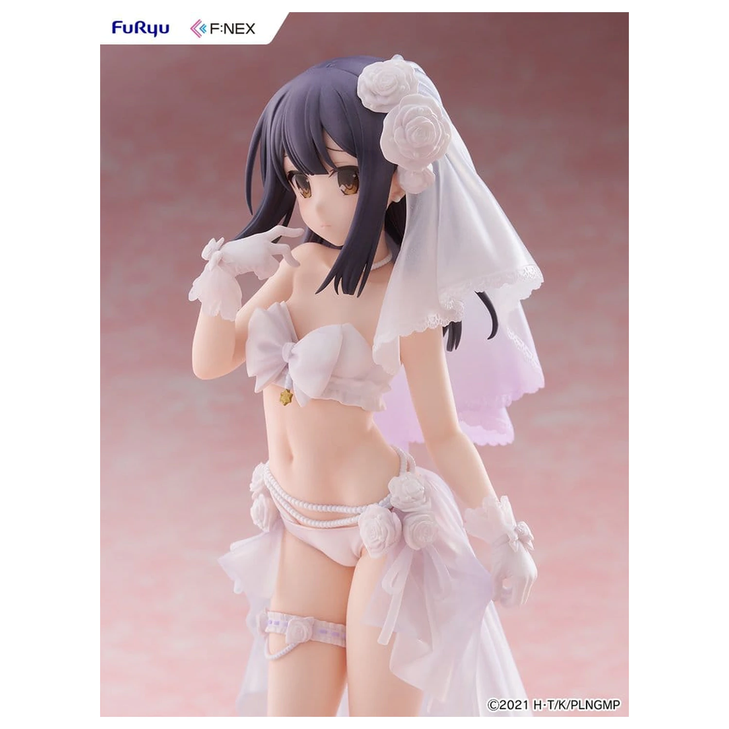 Fate/kaleid liner Prisma Illya: Licht - The Nameless Girl F:NEX PVC Figurka 1/7 Miyu Edelfelt Wedding Swimsuit Ver. 21 cm fotografii produktu