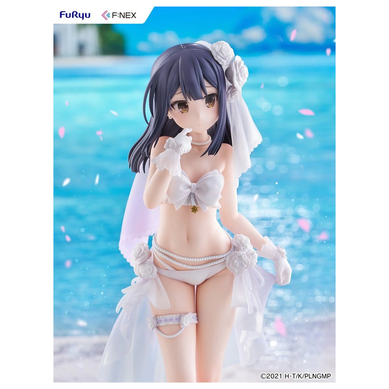 Fate/kaleid liner Prisma Illya: Licht - The Nameless Girl F:NEX PVC Figurka 1/7 Miyu Edelfelt Wedding Swimsuit Ver. 21 cm fotografii produktu