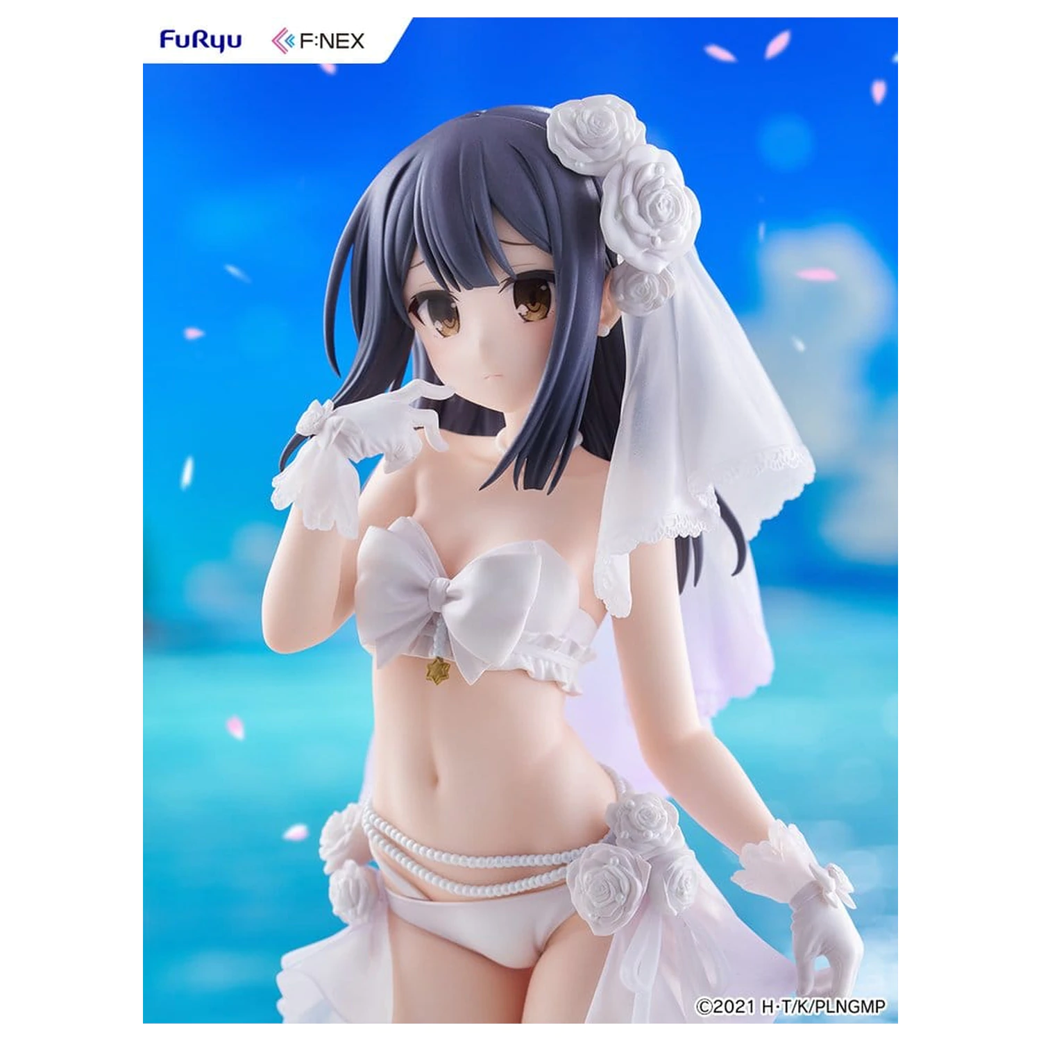 Fate/kaleid liner Prisma Illya: Licht - The Nameless Girl F:NEX PVC Figurka 1/7 Miyu Edelfelt Wedding Swimsuit Ver. 21 cm fotografii produktu