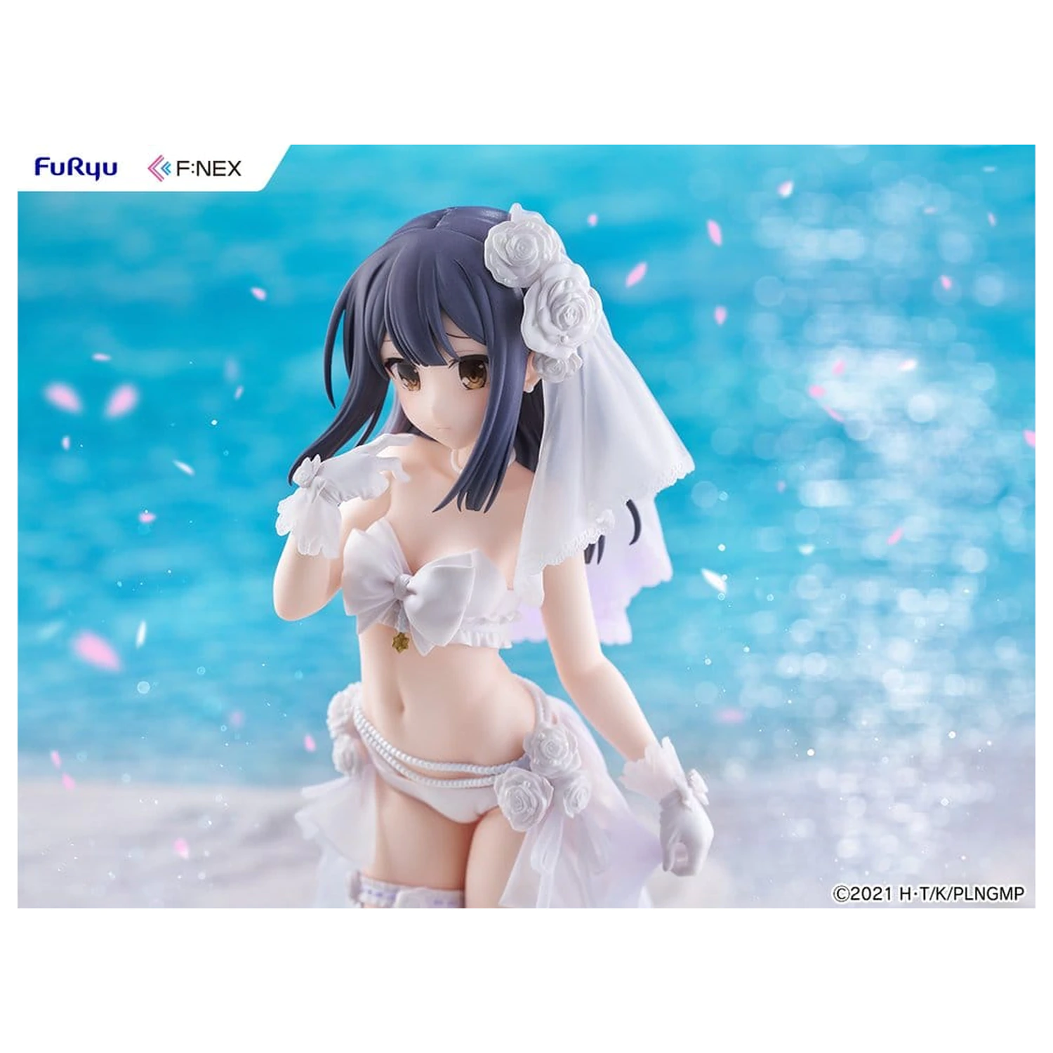 Fate/kaleid liner Prisma Illya: Licht - The Nameless Girl F:NEX PVC Figurka 1/7 Miyu Edelfelt Wedding Swimsuit Ver. 21 cm fotografii produktu