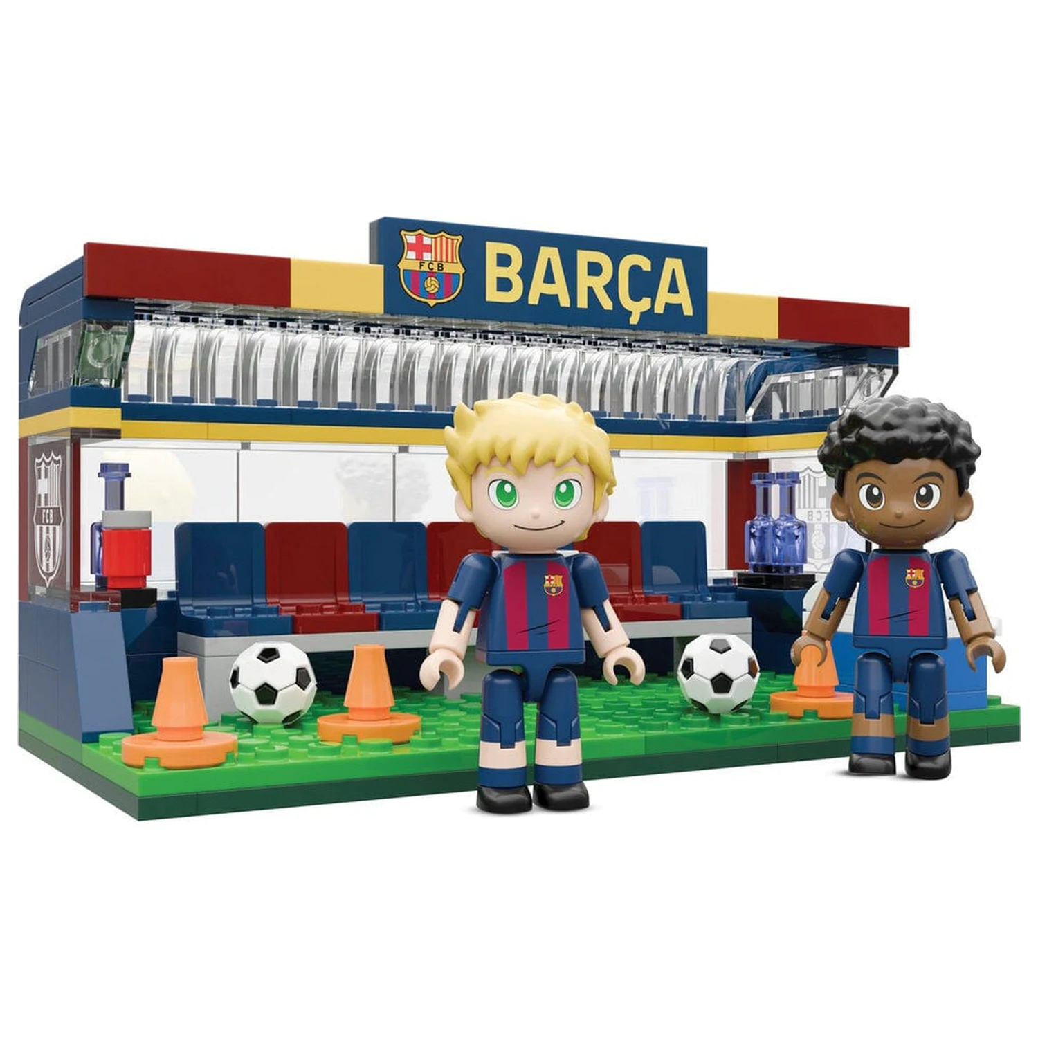 Sada lavičky FC Barcelona s figurkami 226 ks fotografii produktu