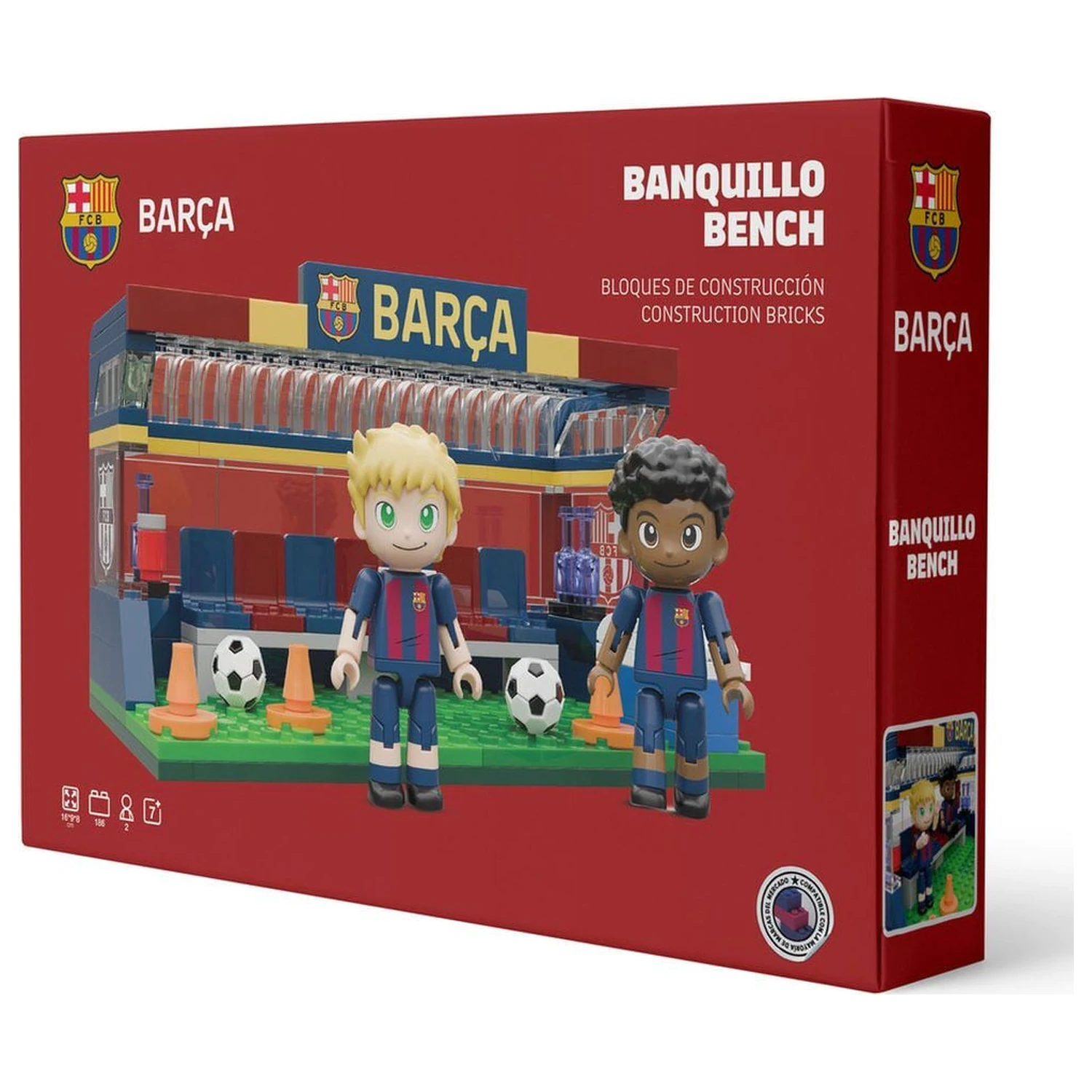 Sada lavičky FC Barcelona s figurkami 226 ks fotografii produktu
