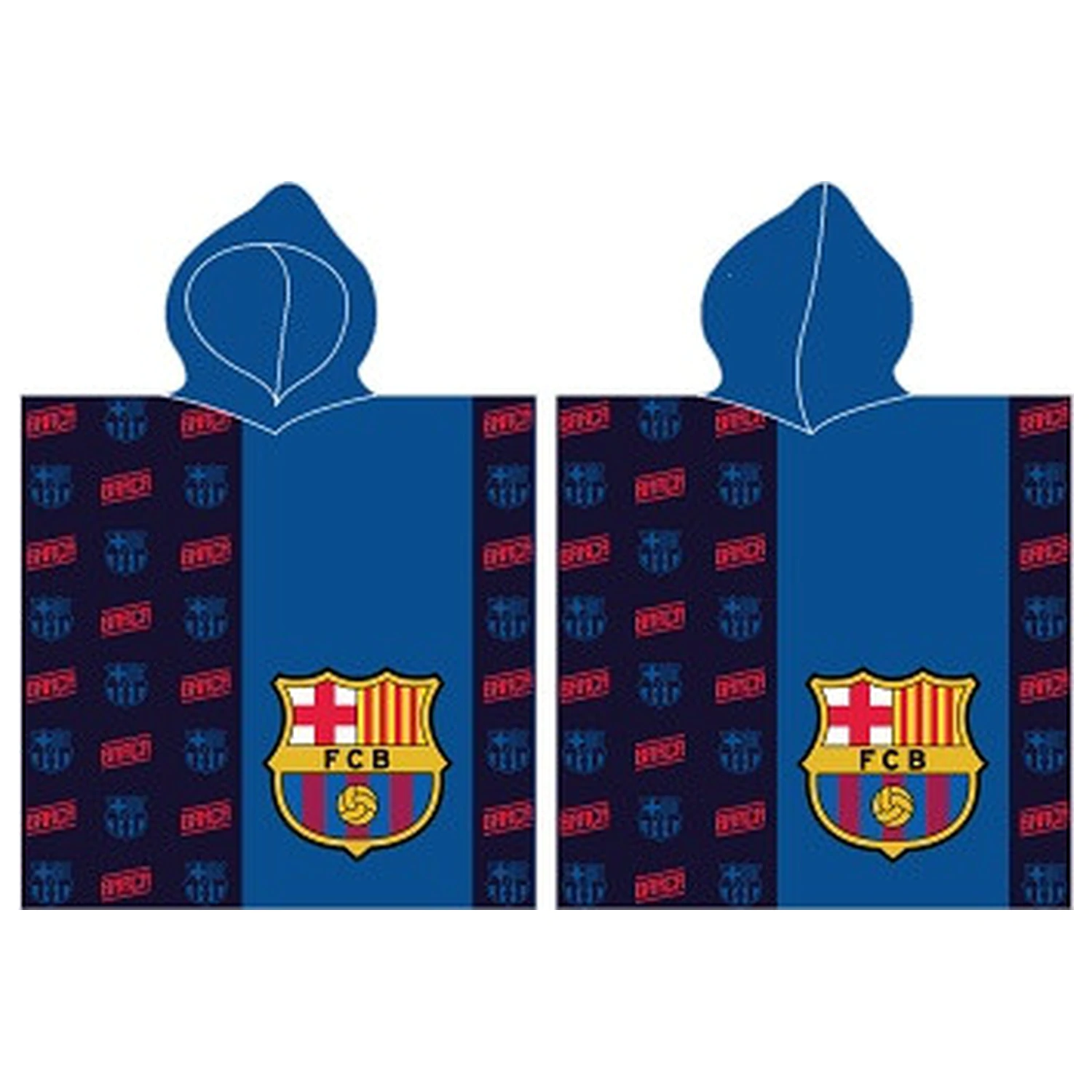 FC Barcelona modré plážové pončo ručník fotografii produktu