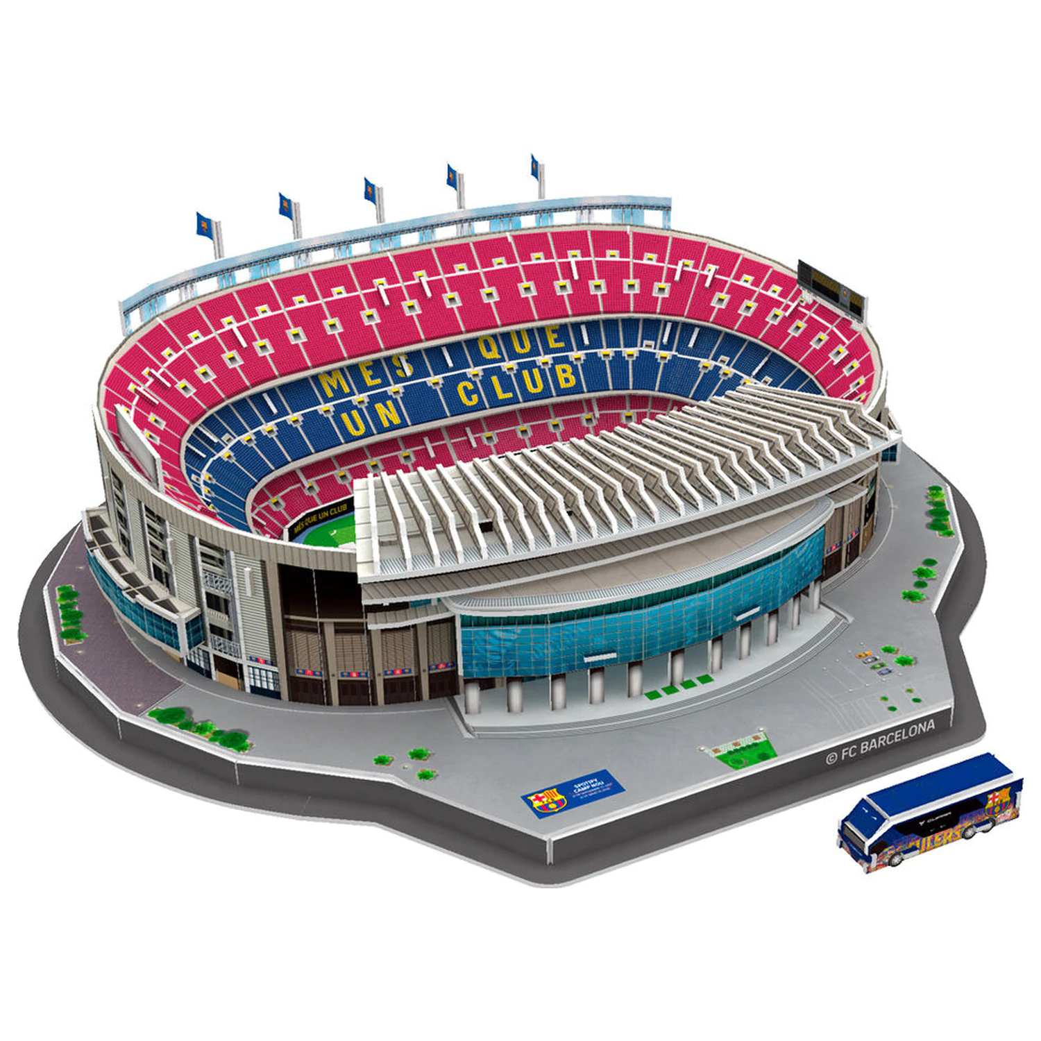 FC Barcelona Camp Nou Stadium 3D puzzle 98 dílků fotografii produktu