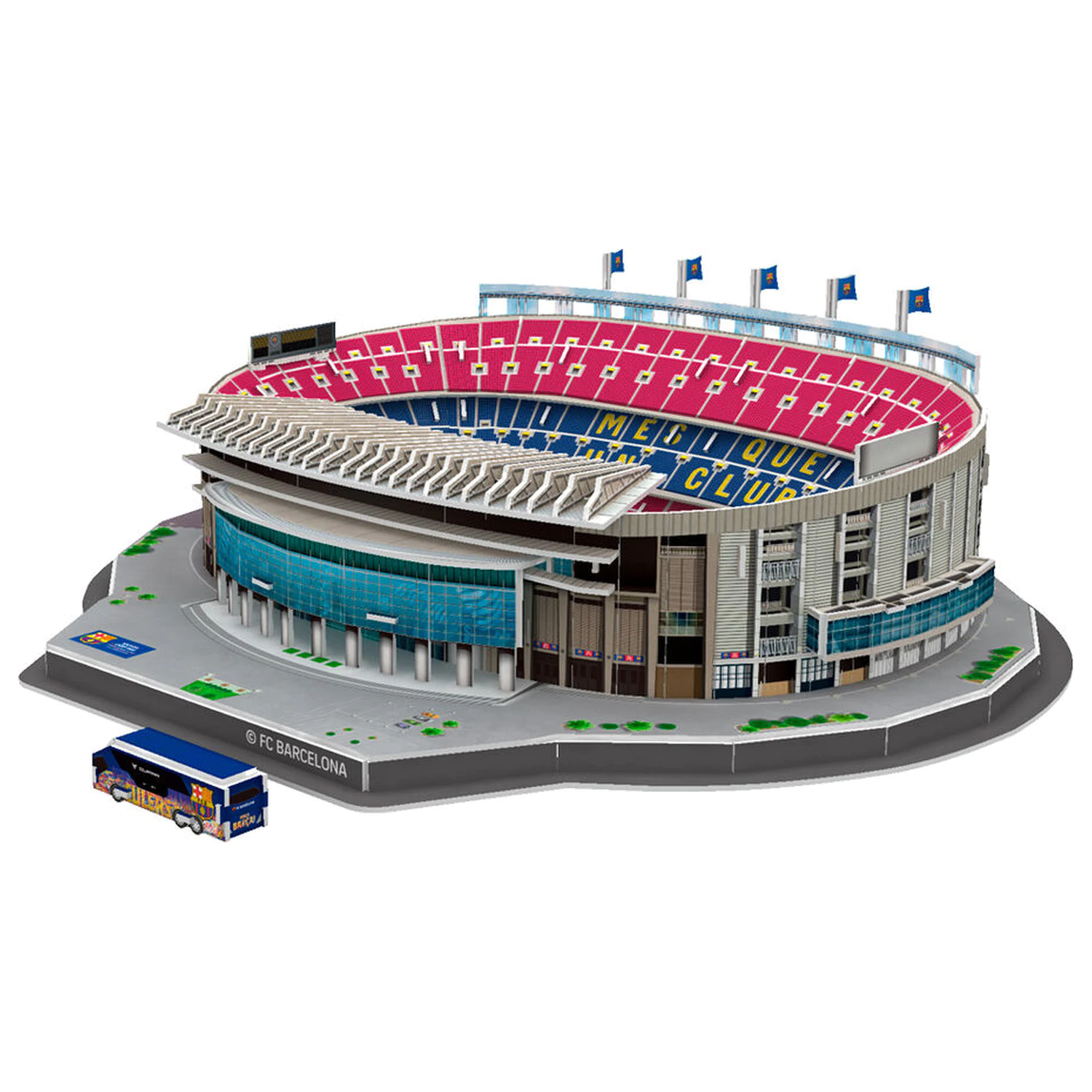 FC Barcelona Camp Nou Stadium 3D puzzle 98 dílků fotografii produktu