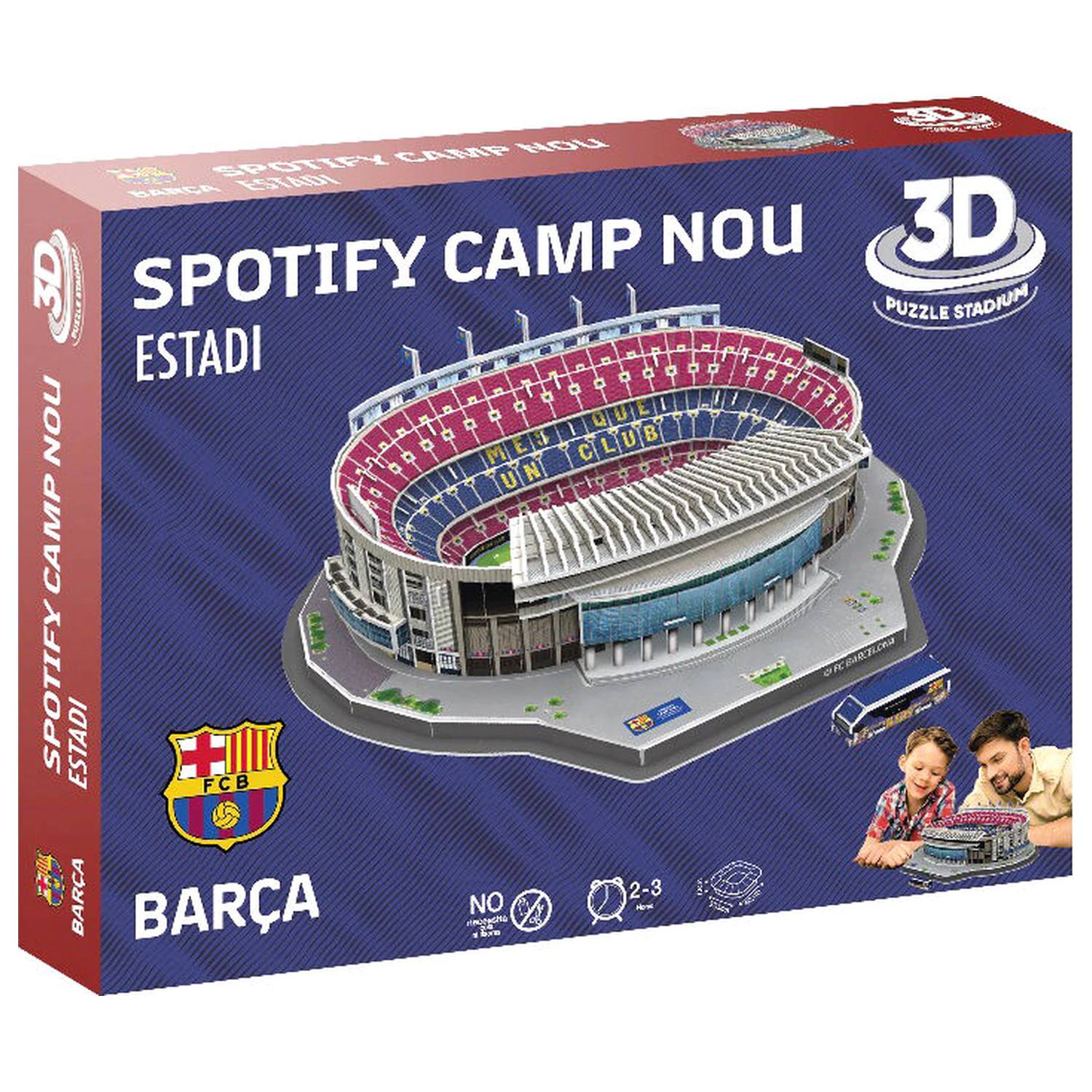 FC Barcelona Camp Nou Stadium 3D puzzle 98 dílků fotografii produktu