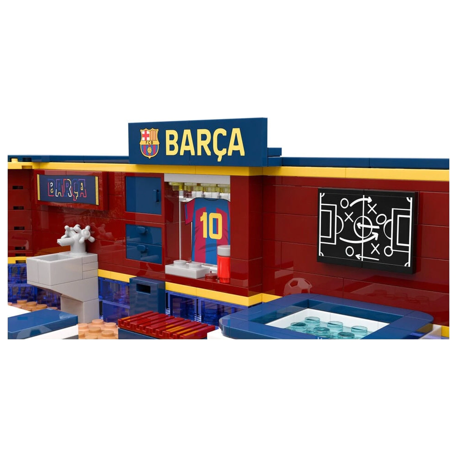 FC Barcelona set šatny s figurkou 439ks fotografii produktu