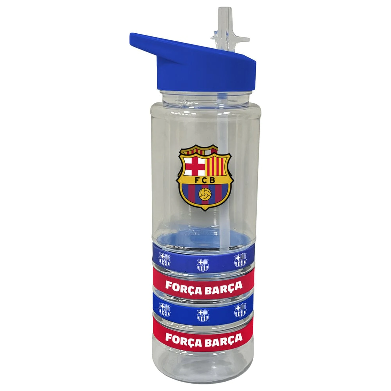 Láhev FC Barcelona 4 silikonové náramky 700ml fotografii produktu