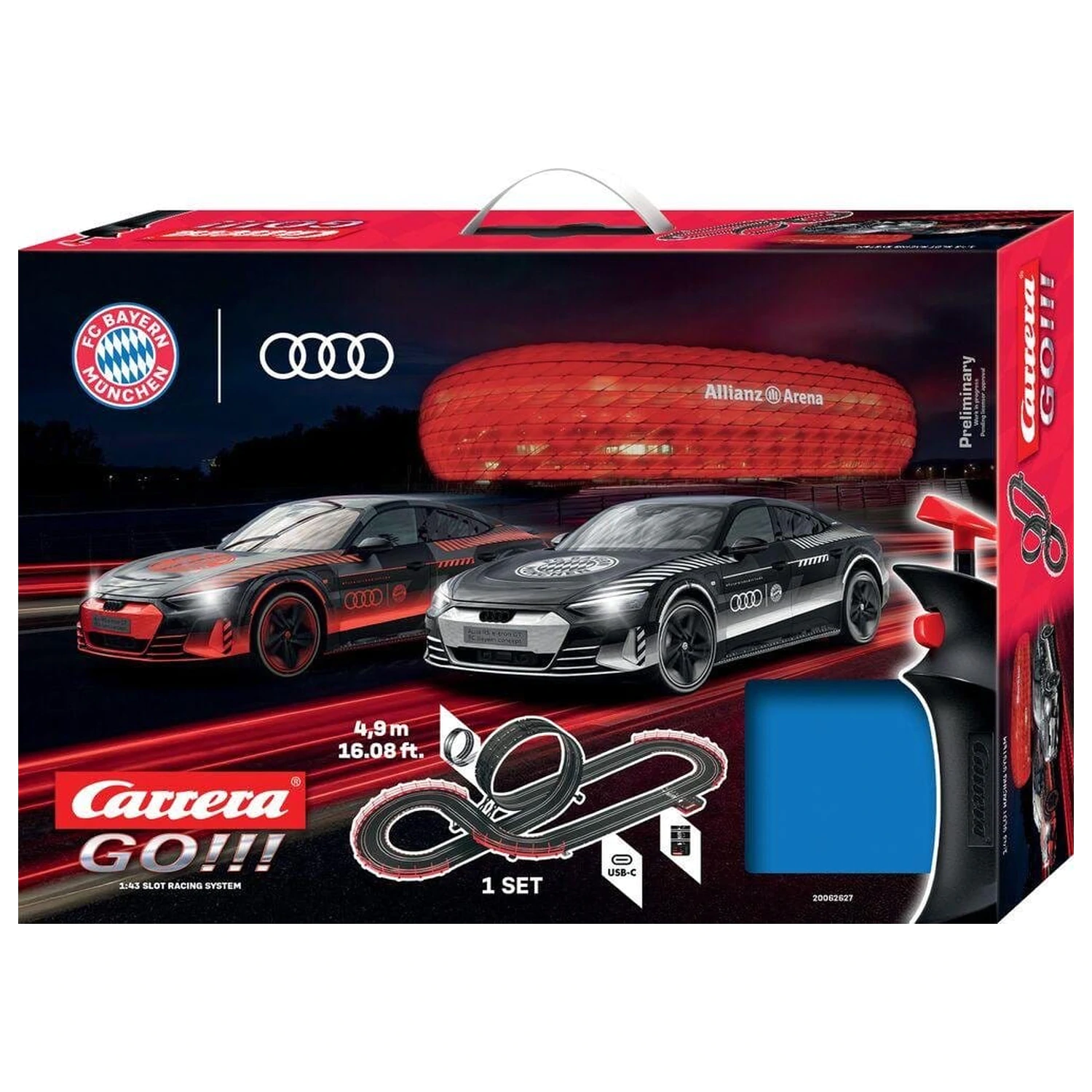 FC Bayern Mnichov Carrera GO!!! Závodní dráha FC Bayern Racing fotografii produktu